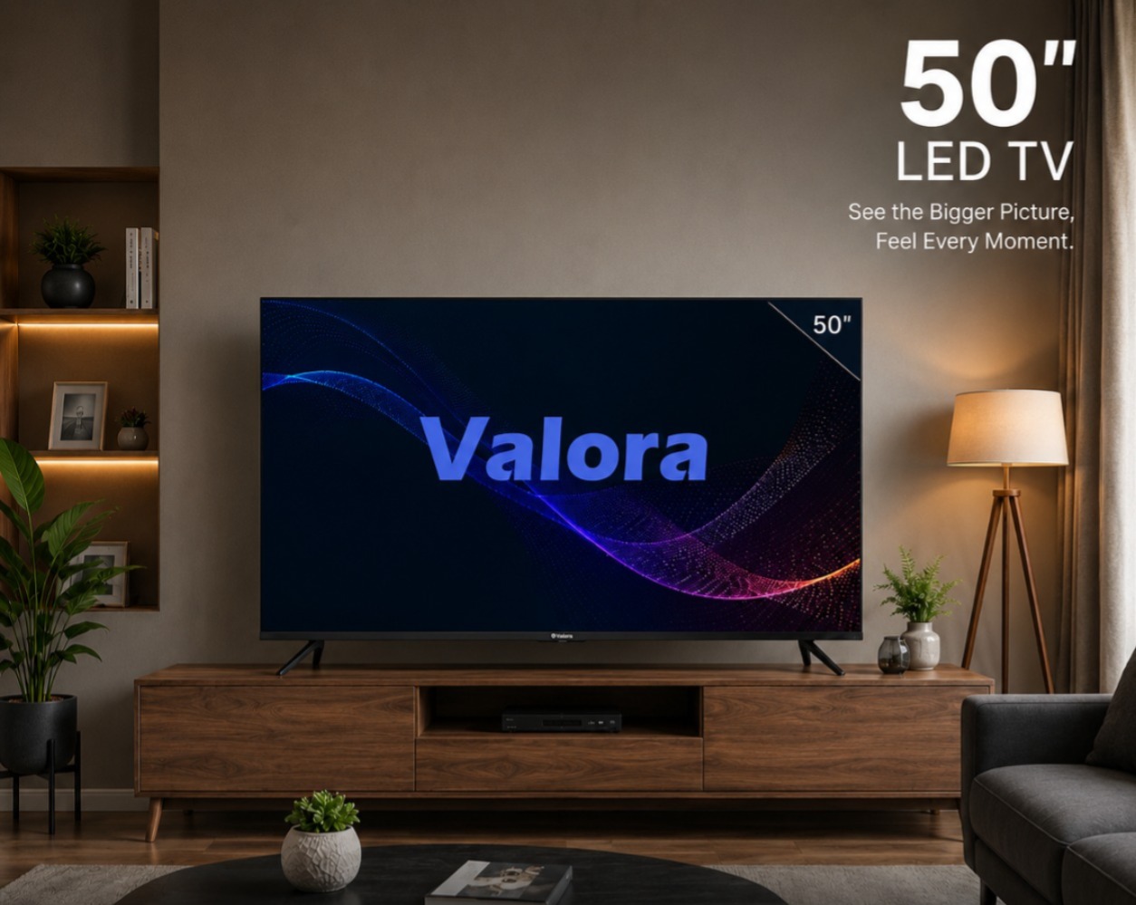 Valora 50 inch Google Smart LED TV — best home appliance TV in Ghaziabad
